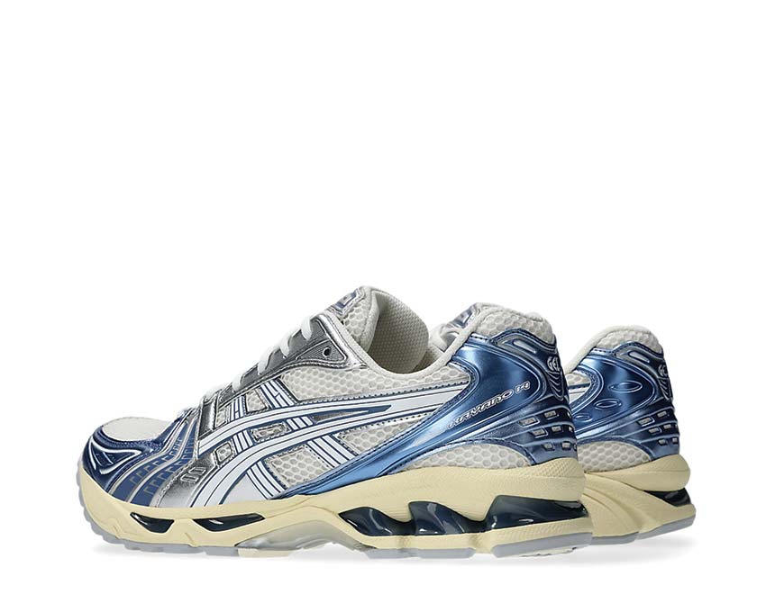 Asics Gel Kayano 14 Cream/Denim Blue semelle — amorti Gel avant/arrière