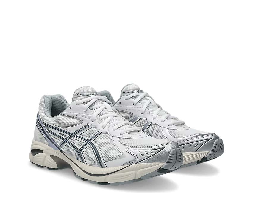 Asics GT-2160 Blue Fade White/Blue Fade vue latérale — tige mesh et suède rétro