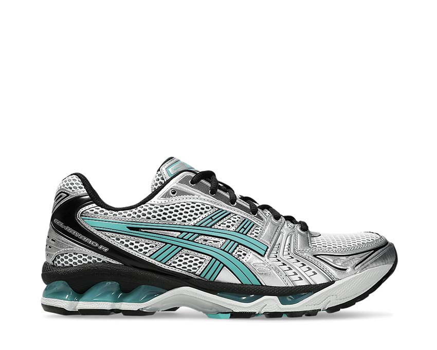 Asics Gel Kayano 14 Waterfall White/Waterfall — zapatilla running hombre amortiguación Gel delantera/trasera
