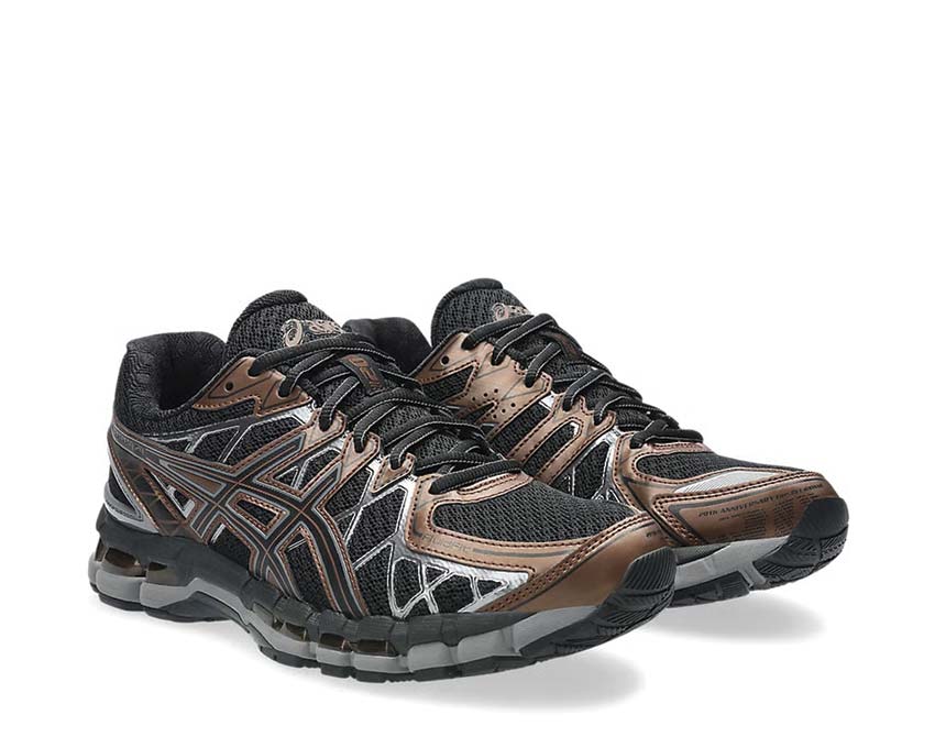 Asics Gel Kayano 20 Reddish Brown Seitenansicht — atmungsaktives Mesh-Obermaterial