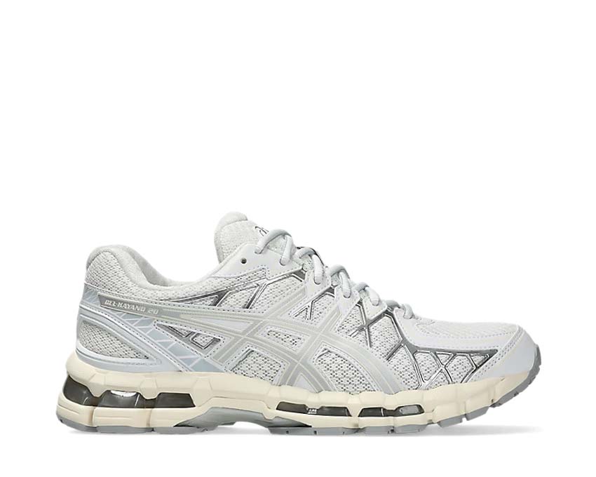 Asics Gel Kayano 20 White White/Pure Silver — running homme stabilité dynamique