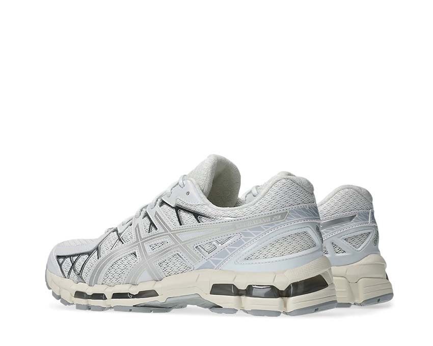 Asics Gel Kayano 20 White White/Pure Silver semelle — stabilité dynamique Gel