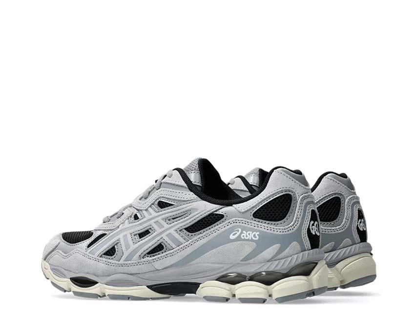 Asics Gel NYC Piedmont Grey Black/Piedmont Grey suola — ammortizzazione Gel NYC running