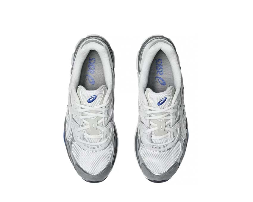 Asics Gel NYC Glacier Grey/Gravel Rückansicht — Vintage Gel-Fersendämpfung