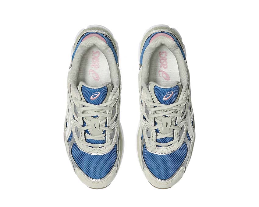 Asics Gel NYC Polar Night / Cream détail — mesh et suède 90s nuit polaire
