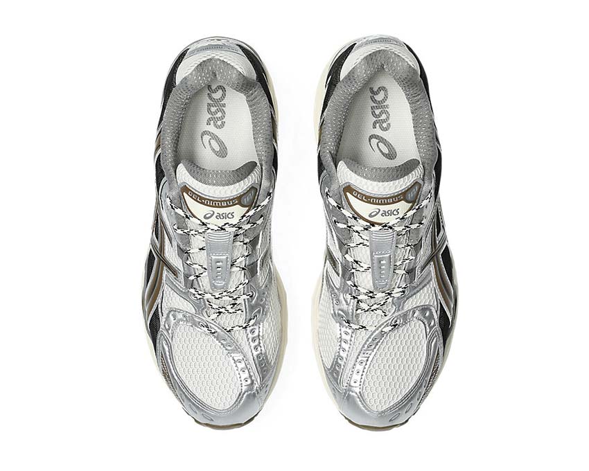 Asics Gel Nimbus 10.1 Cream détail — mesh ouvert suède rétro noirfonce.eu France