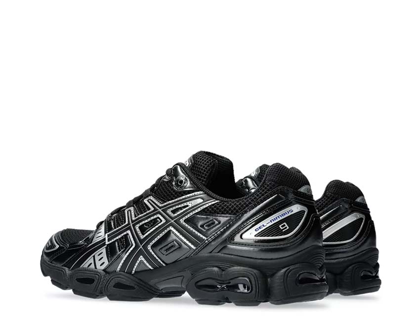 Asics Gel Nimbus 9 Black/Pure Silver semelle — amorti Gel premium