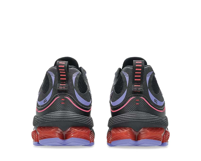 Asics Gel Quantum 180 VIII Black/Diva Pink détail — mesh et TPU structurant