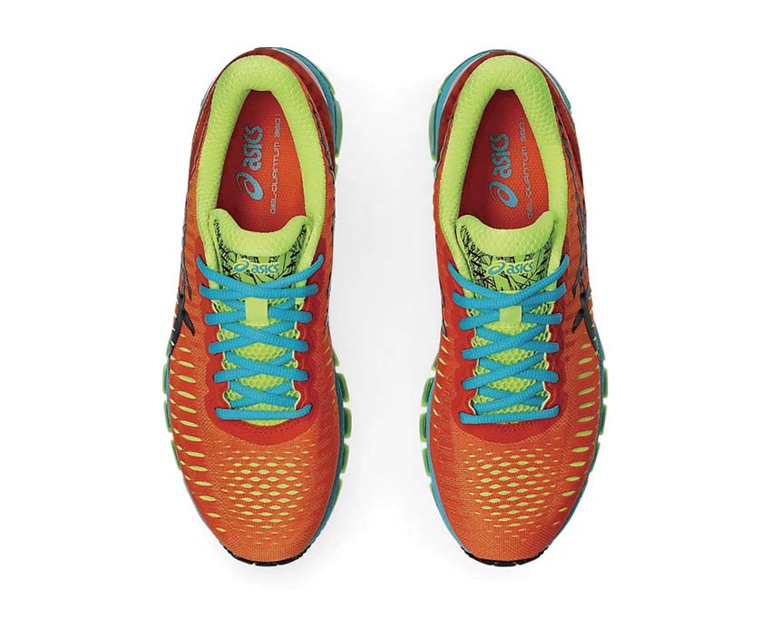 Asics Gel Quantum 360 I Habanero/Aquarium détail — cage structuré