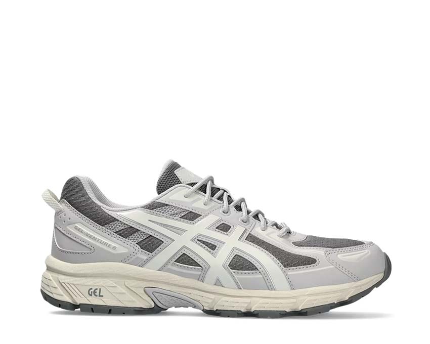 Asics Gel Venture 6 Clay Grey/Cream — scarpa trail running uomo ammortizzazione Gel comfort
