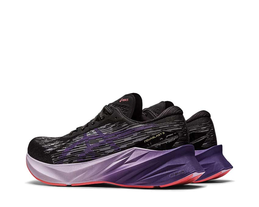 Asics Novablast 3 W Black/Dusty Purple semelle — mousse FlyteFoam Blast