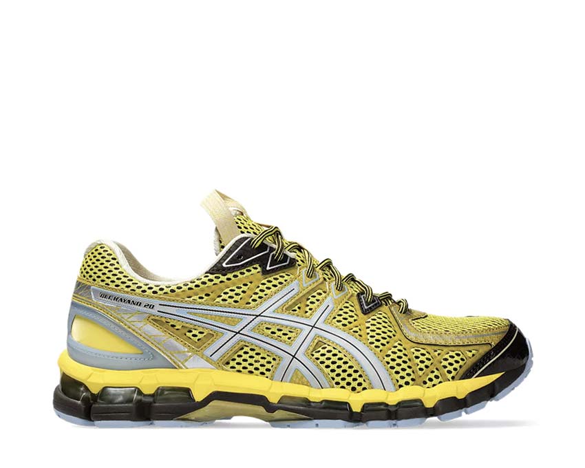 Asics UB9-S Gel Kayano 20 Kiko Kostadinov Vibrant Yellow/Pure Silver — colaboración diseño GT-2160 remezclado