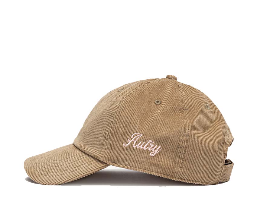 Autry Cap Logo Hellbraun Rückseite — Klettverschluss hellbraun Streetwear Autry