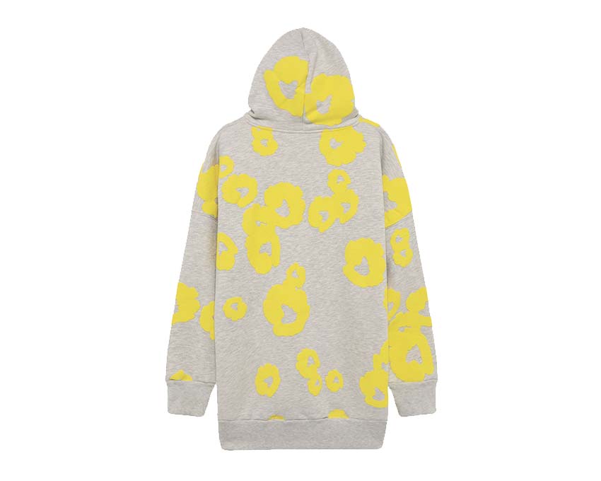 Autry Flowers Hoodie Detail Stickerei — gelbe Blumenstickerei Premium-Baumwolle Autry