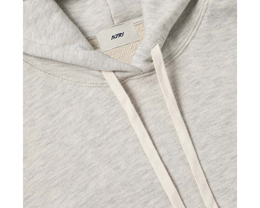 Autry Hoodie Jersey Mélange dos — dos hoodie chiné coton premium logo Autry