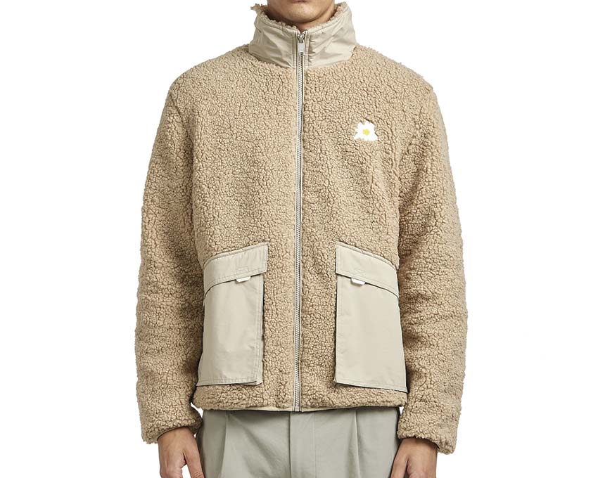 Autry Main Jacket Teddy Fiber — veste homme teddy fibre chaude logo Autry