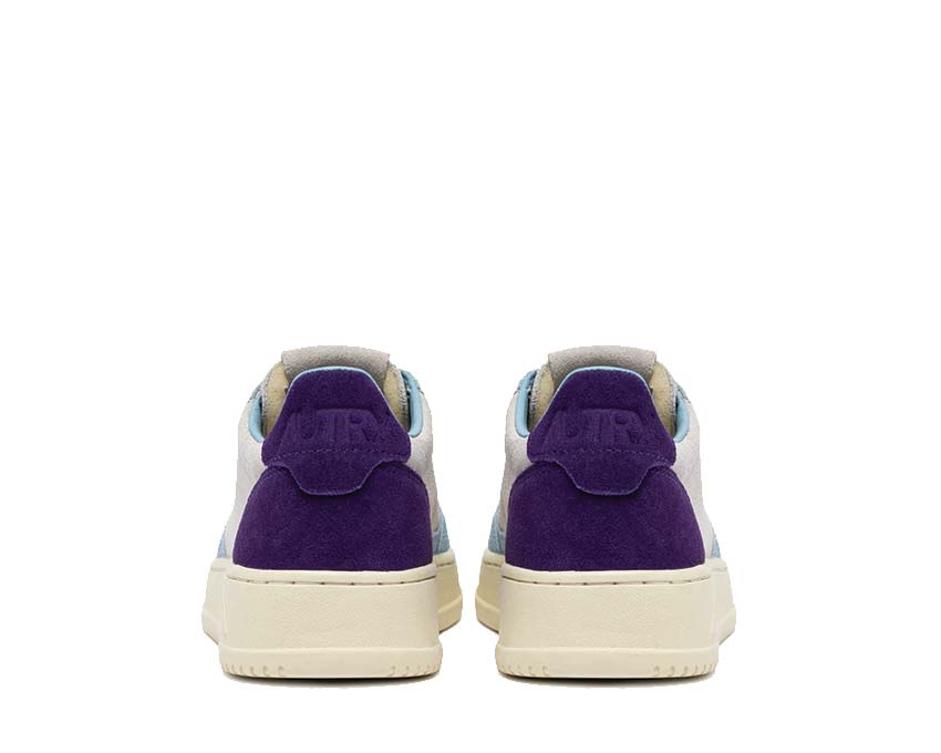 Autry Medalist Low Tric Suede Port Mauve Sohle — Gummisohle