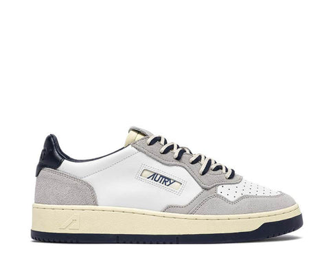 Autry Medalist Low Vapor — sneaker homme cuir blanc nuage vaporeux premium