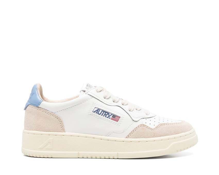 Autry Medalist Low W — sneaker femme cuir daim rétro sport pastel