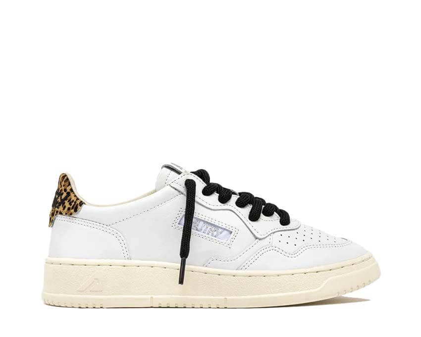 Autry Medalist Low Ocre Naturel — sneaker femme cuir ocre naturel rétro tennis vintage
