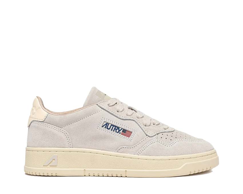 Autry Medalist Low W — sneaker femme cuir daim vintage sport premium
