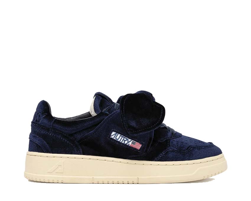 Autry Medalist Low Bow W Velvet — sneaker femme velours noeud élégant premium