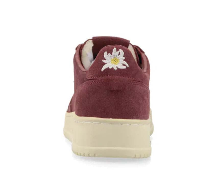 Autry Medalist Low Bordeaux/Beige semelle — semelle gomme vintage