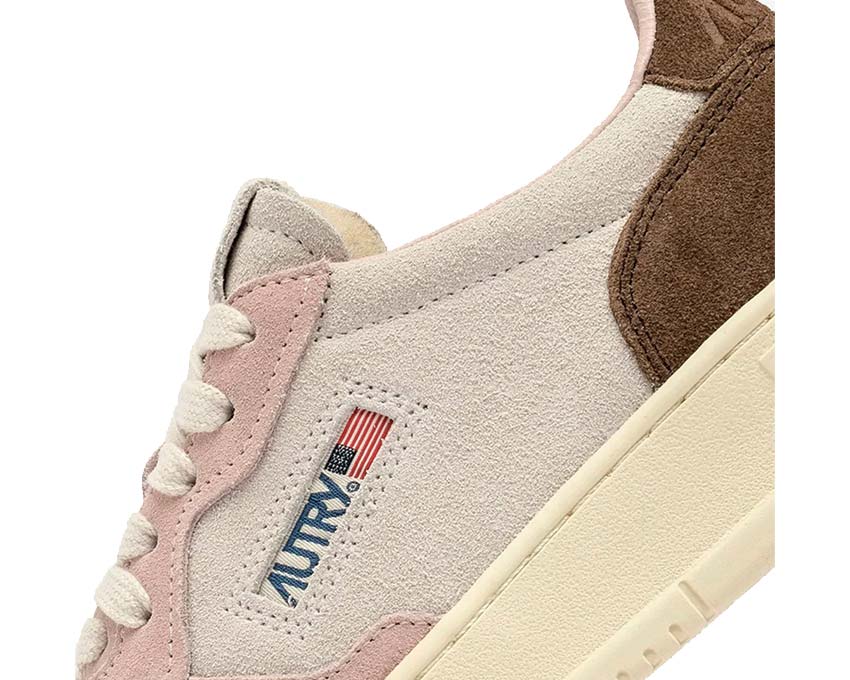 Autry Medalist Low W Nubuck Suede Nugget Loft semelle — semelle gomme vintage