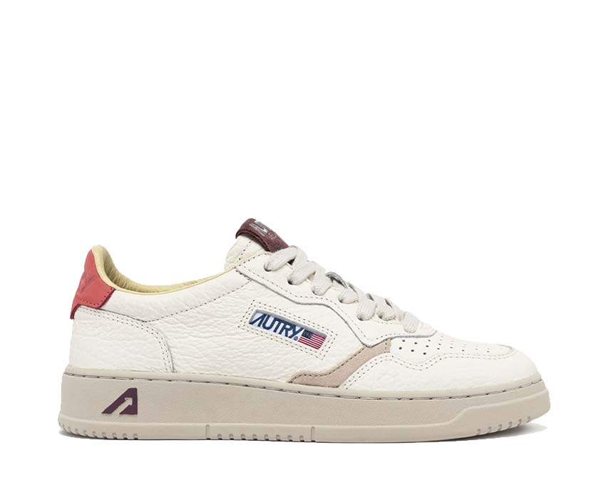 Autry Medalist Low W Nubuck Suede Rose Sand — sneaker donna pelle retro sport