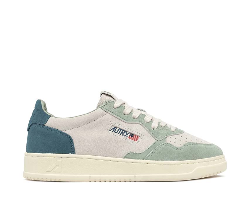 Autry Medalist Low Tricolore Suede Griffon Black — Herren-Sneaker Leder Retro Sport