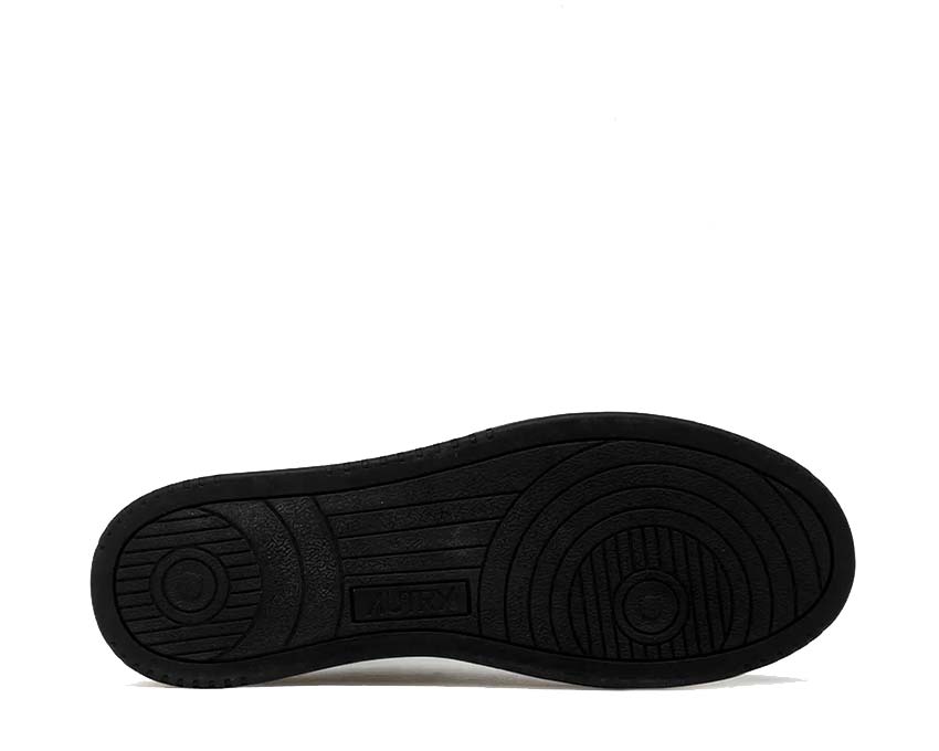 Autry Medalist Low Virgin Sponge White Black détail — empiècements colorés