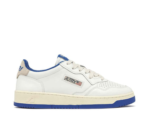 Autry Medalist Low Virgin Sponge White Peach — sneaker homme cuir rétro sport