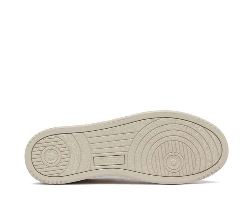 Autry Medalist Low Nbk Suede Mint Loft détail — logo Autry