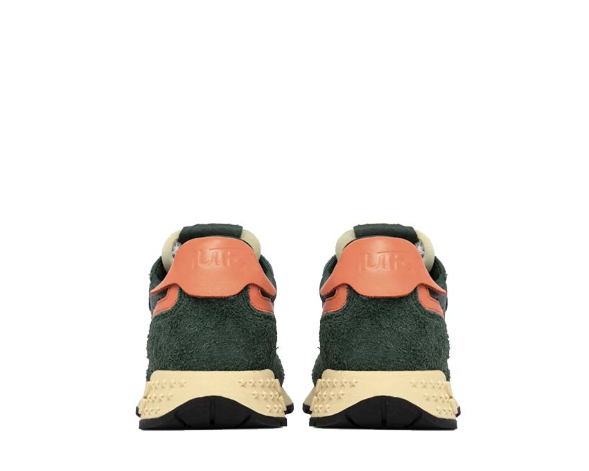 Autry Reelwind Low Suede Net Bottle Orange Detail — oranges Netz