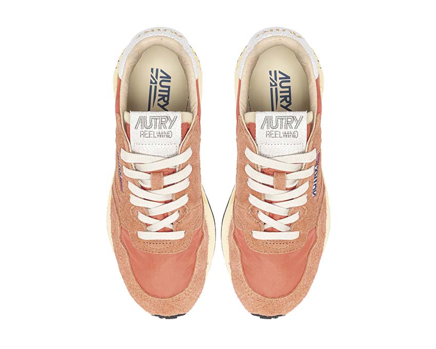Autry Reelwind Low Melocotón trasera — talón Reelwind mujer