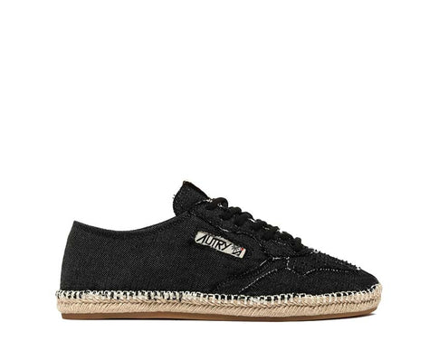 Autry Sandy Espadrilles Black Canvas Femme — espadrilles femme toile noire lifestyle premium
