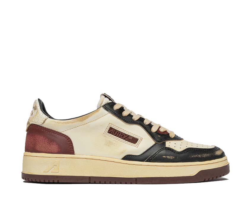 Autry Super Vintage Low Beige Syrah — men's sneaker aged leather retro sport