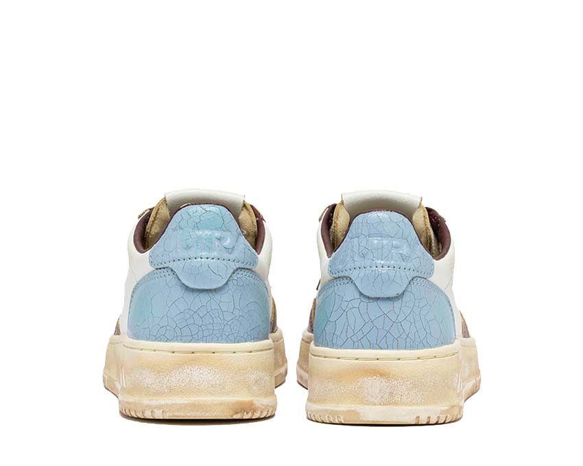 Autry Super Vintage Low Leat White Celestial détail — empiècements colorés