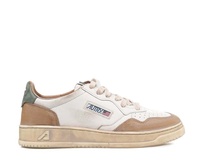 Autry Super Vintage Low Cyprus Cognac — sneaker homme cuir et daim vintage