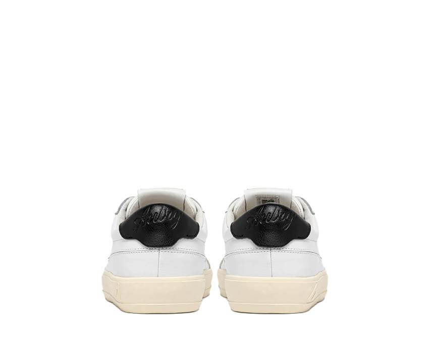 Autry Windscape Low Blanc détail — détail cuir blanc logo Autry Windscape