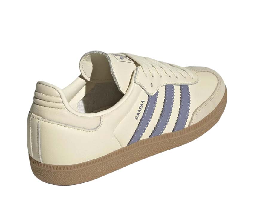 Adidas Samba OG W Silver Violet semelle — gomme plate signature