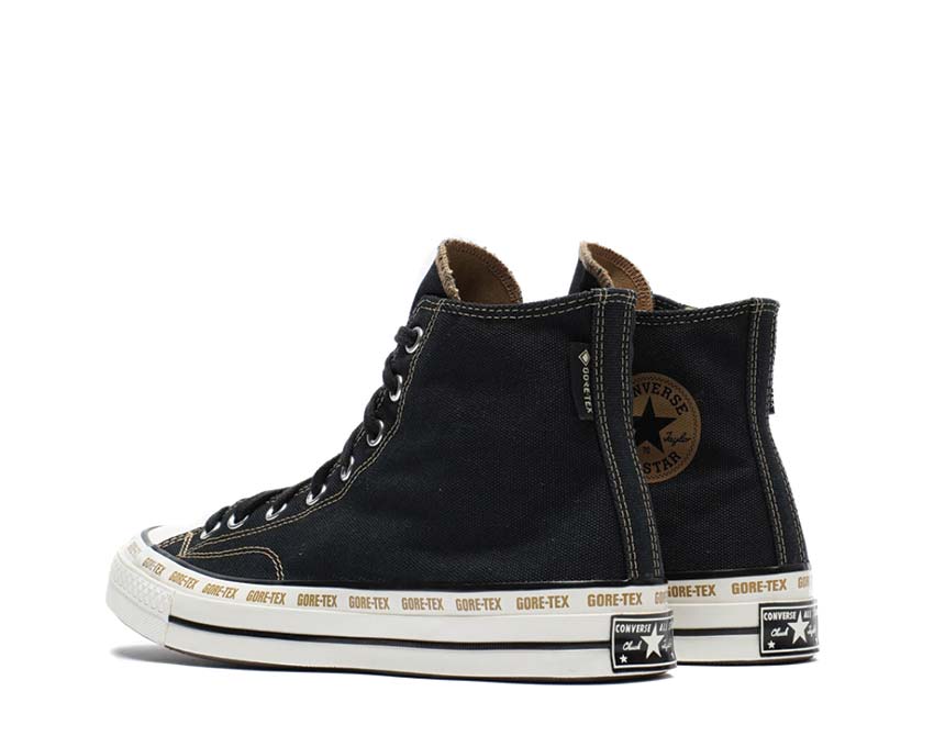 Converse Chuck 70 Gore-Tex Black/Toadstool semelle — semelle vulcanisée crantée