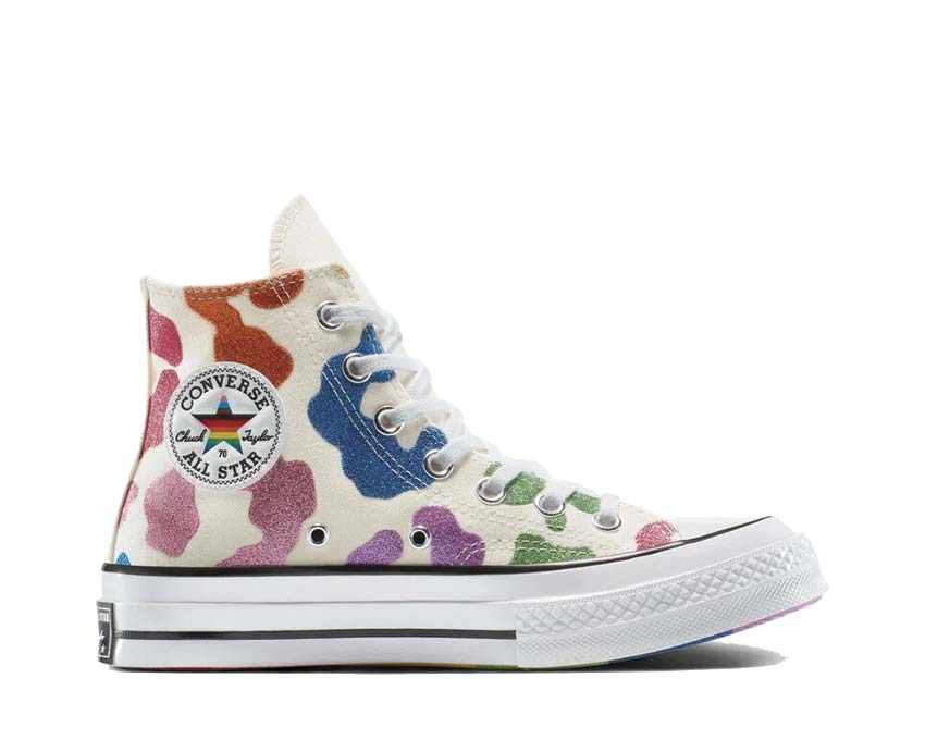 Converse Chuck 70 Hi Pride Egret/Blue/Black — sneaker unisexe toile haute fierté LGBTQ+