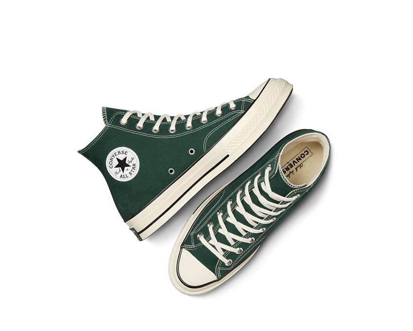 Converse Chuck 70 Hi Green Envy/Egret/Forest Green vue latérale — tige haute vert envy egret