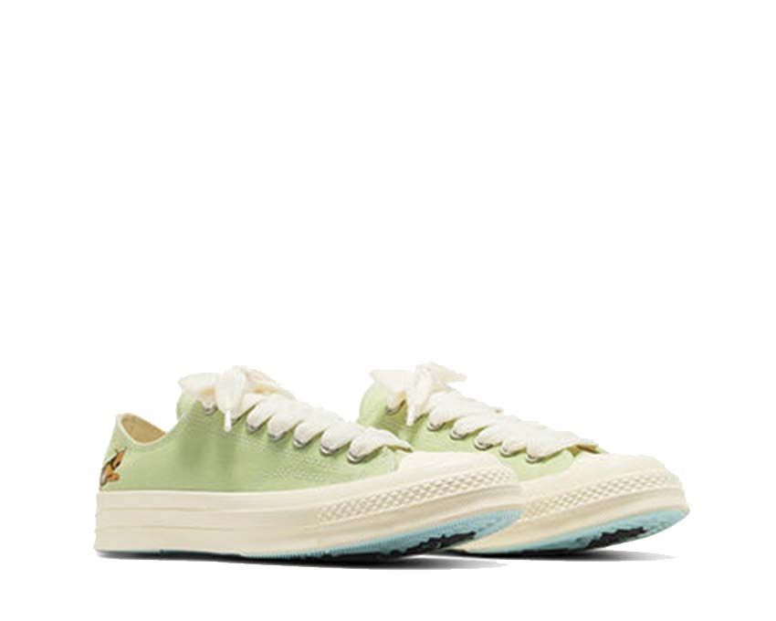 Converse x Golf Le Fleur CT70 OX Margarita vista lateral — bordados Golf Le Fleur