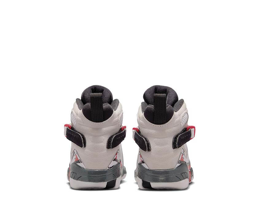 Air Jordan 8 Retro PS Bugs Bunny White/Black/True Red detail — velcro straps kids closure
