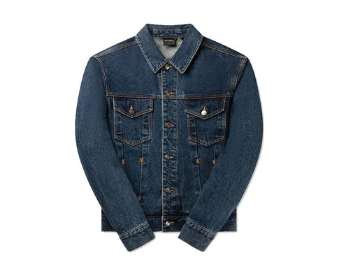 Daily Paper Bomi Denim Jacket Blue — Unisex-Jeansjacke zweifarbig