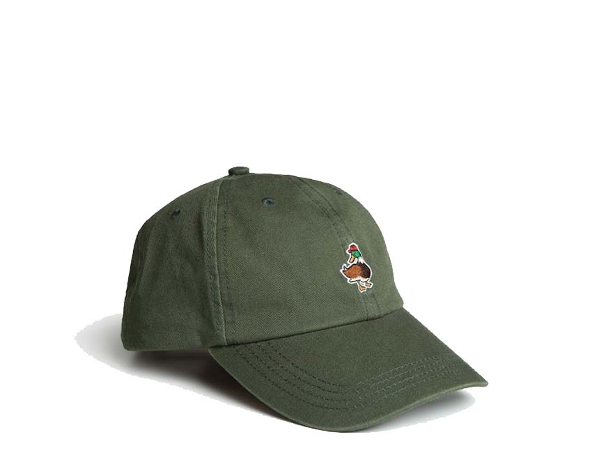 Edmmond Studios 10 Years Duck Cap Dark Green vista laterale — profilo cappellino