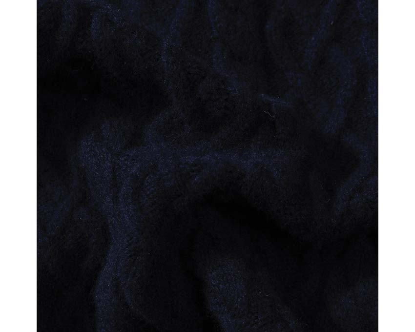 Edmmond Studios 10 Years Sweater Plain Navy detalle — cuello redondo