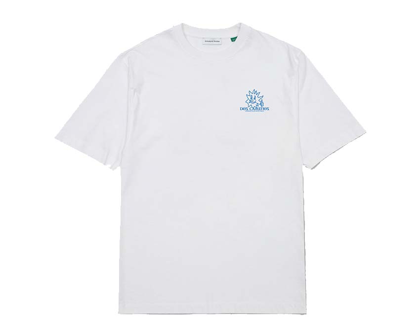 Edmmond Studios Dos Caminos Tee Plain White — t-shirt unisex cotone due strade